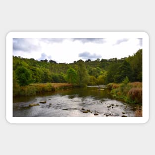 Fly Fishing in the River Wye Sticker